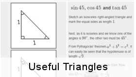 Useful triangles for trig